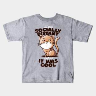 Socially Distant Cat Kids T-Shirt